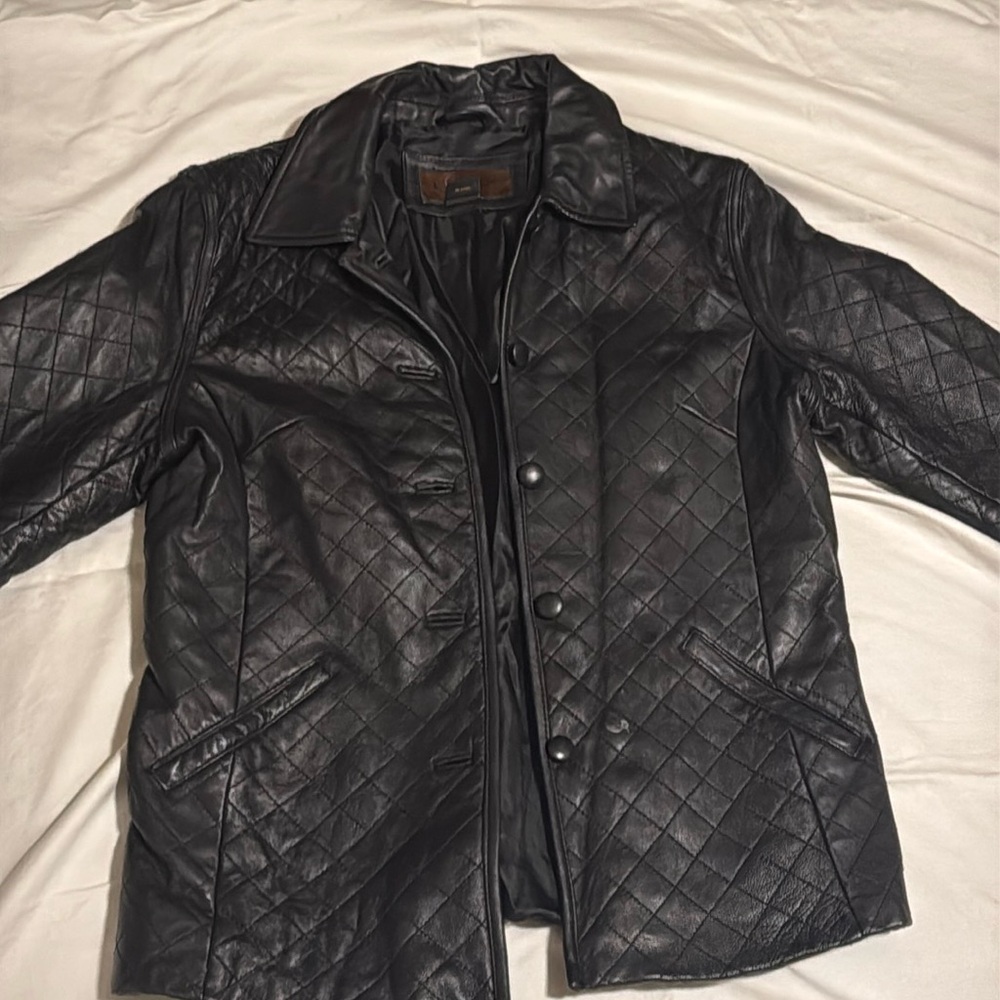 Vintage Quilted Leather Jacket